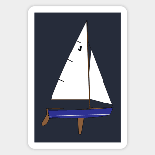 Blue Jay Sailboat Magnet